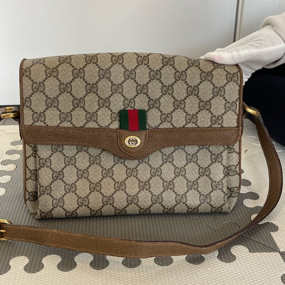 1980 Gucci supreme Ophidia triple compartment crossbody no STICKYNESS!